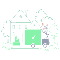 Order Delivered 1 Illustration from Barcelona Set