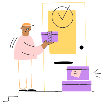 Order Delivered 2 Illustration from Barcelona Set