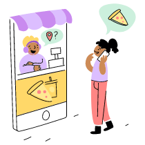 ORDER FOOD ONLINE 2 Illustration from Barcelona Set
