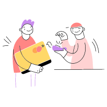 Payment With Card 2 Illustration from Barcelona Set