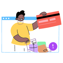 Payment With Card Illustration from Barcelona Set