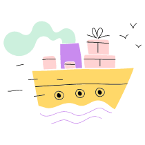 SHIPPING 1 Illustration from Barcelona Set