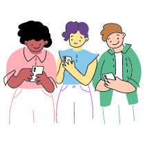 Checking Phone Illustration from Barcelona Set
