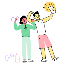 Selfie 2 Illustration from Barcelona Set