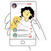 Social Influencer 2 Illustration from Barcelona Set