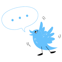 Tweet Something 1 Illustration from Barcelona Set