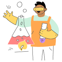 Lab Experiment Illustration from Barcelona Set