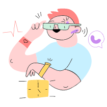 Smart Wearable 3 Illustration from Barcelona Set