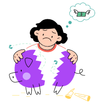 Being Broke Illustration from Barcelona Set