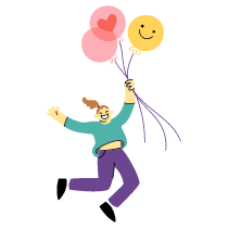 Being Happy Illustration from Barcelona Set