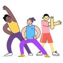 Being Healthy Illustration from Barcelona Set