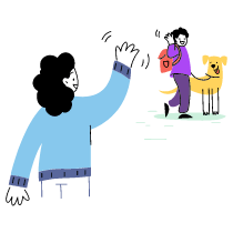 Bye Illustration from Barcelona Set