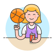 Basketball Streetball 2 Illustration from UX Colors Set
