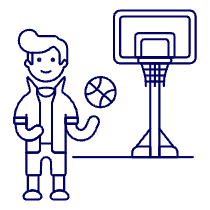 Sports Basketball 1 Illustration from UX Line Set