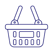 Shopping Basket Illustration from UX Line Set