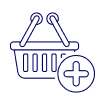 Shopping Basket Add 2 Illustration from UX Line Set