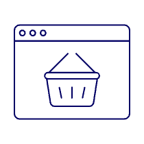 Shopping Basket Browser 2 Illustration from UX Line Set