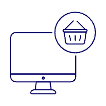Shopping Basket Imac 1 Illustration from UX Line Set