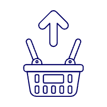 Shopping Basket Remove 1 Illustration from UX Line Set