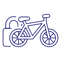 Bike Padlock Illustration from UX Line Set