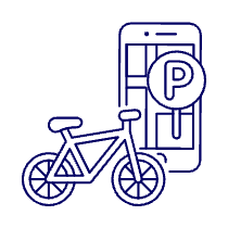 Bike Parking Location Illustration from UX Line Set