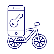 Bike Smark Lock Illustration from UX Line Set