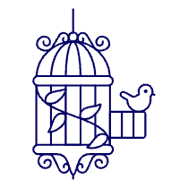 Bird Cage Illustration from UX Line Set