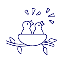 Chirp Nest Illustration from UX Line Set