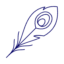 Peacock Feather Illustration from UX Line Set