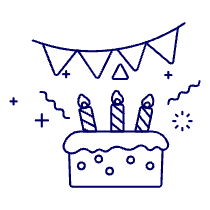 Celebration Cake 1 Illustration from UX Line Set