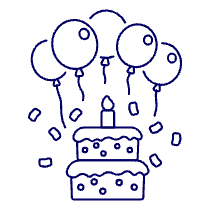 Celebration Cake 2 Illustration from UX Line Set