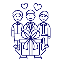 Gift Birthday Illustration from UX Line Set