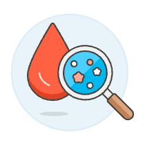 Blood Drop Analysis Illustration from UX Colors Set