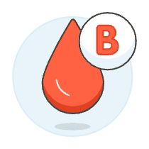 Blood Type B Illustration from UX Colors Set