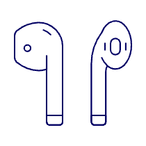 Airpod Bluetooth 2 Illustration from UX Line Set