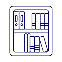 Book Shelf Illustration from UX Line Set
