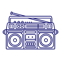 Boombox 4 Illustration from UX Line Set