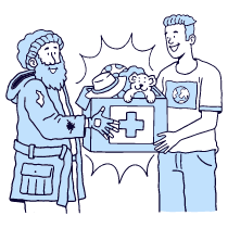 Donation Illustration from Bruxelles Duotone Set