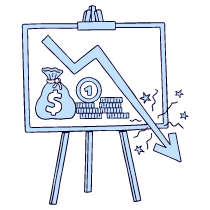 Business Business Graph Negative Illustration from Bruxelles Duotone Set