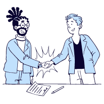 Business Deal Illustration from Bruxelles Duotone Set