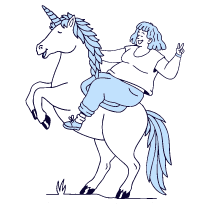 Business Startup Character Plus Sized Illustration from Bruxelles Duotone Set