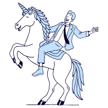 Business Startup Unicorn Startup Illustration from Bruxelles Duotone Set