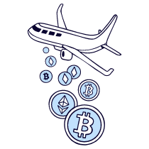 Airdrop Illustration from Bruxelles Duotone Set