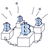 Blockchain Illustration from Bruxelles Duotone Set