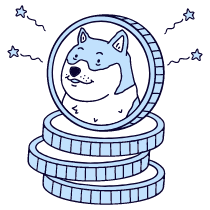 Dogecoin 1 Illustration from Bruxelles Duotone Set