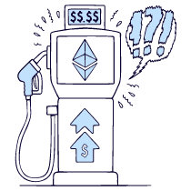 Gas Fees Altcoins Affordable Illustration from Bruxelles Duotone Set