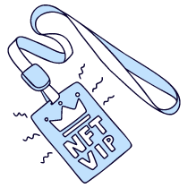 Nft Membership Nfts Illustration from Bruxelles Duotone Set