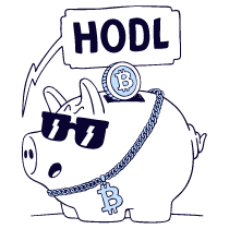 Slang HODL Illustration from Bruxelles Duotone Set
