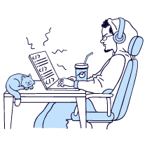 Coding Illustration from Bruxelles Duotone Set