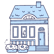 House 1 Illustration from Bruxelles Duotone Set
